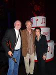 Gene John from Diamond Rio and Duane Allen from the Oak Ridge Boys with the Opry's birthday cake